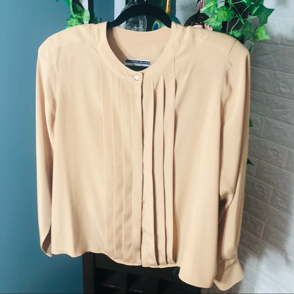 ‘🌼3/$30🌼Jennifer Moore Button Down Blouse Size Large - Picture 10 of 16